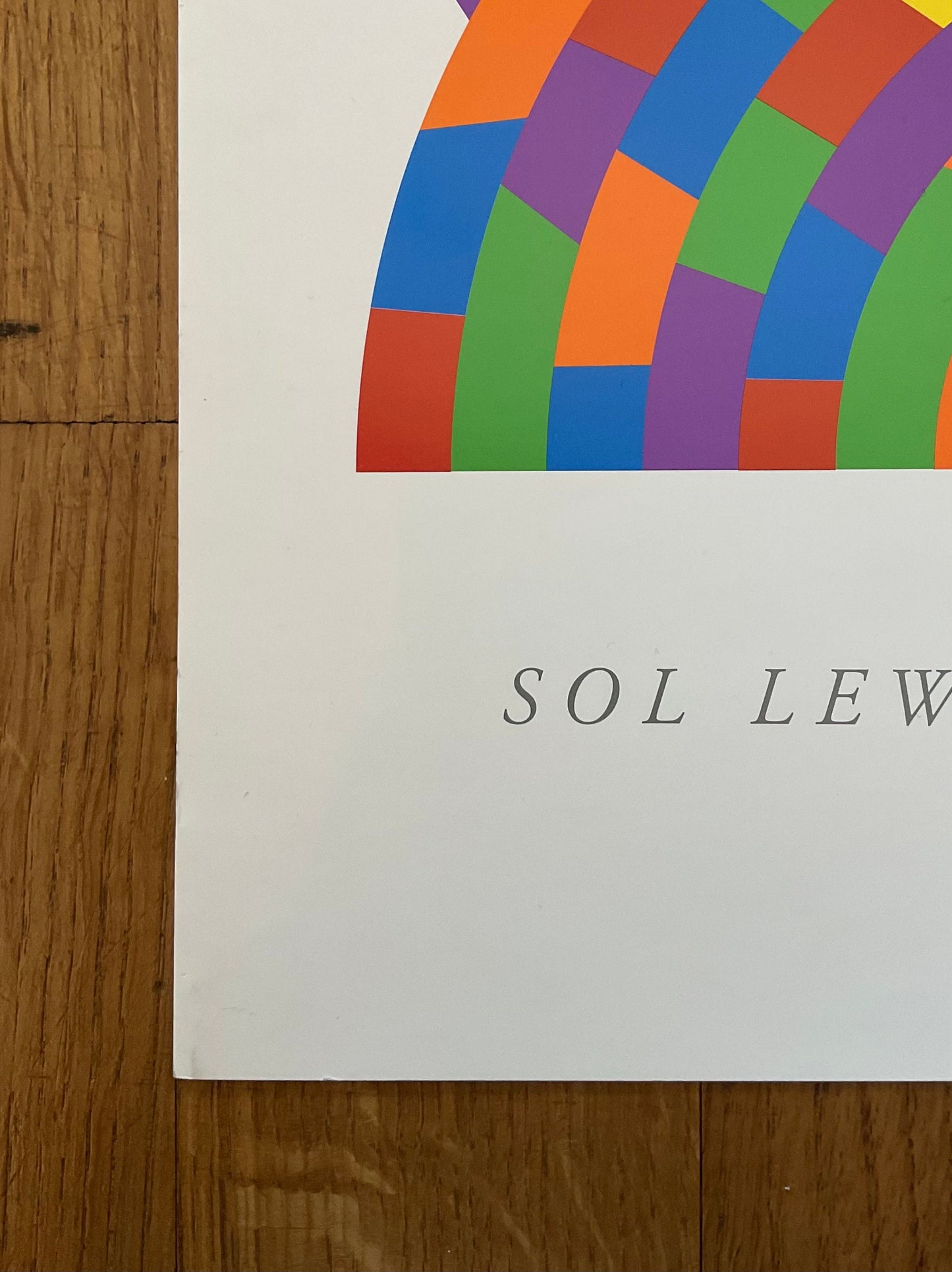 Sol Lewitt original art exhibition poster - 41.9"×15.9" (106.5×40.5cm)