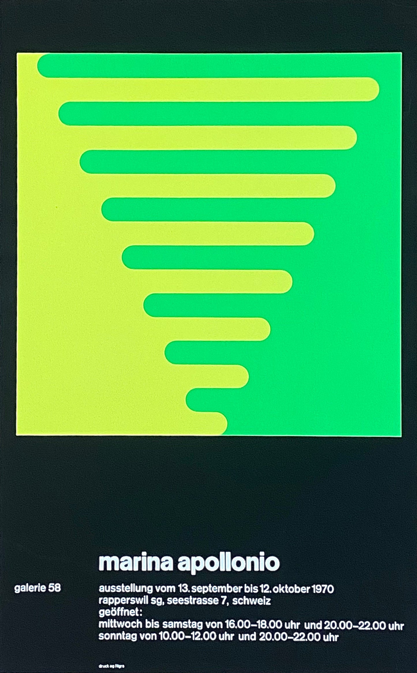 Marina Apollonio original art poster - 17.7"×28.3" (45×72cm)
