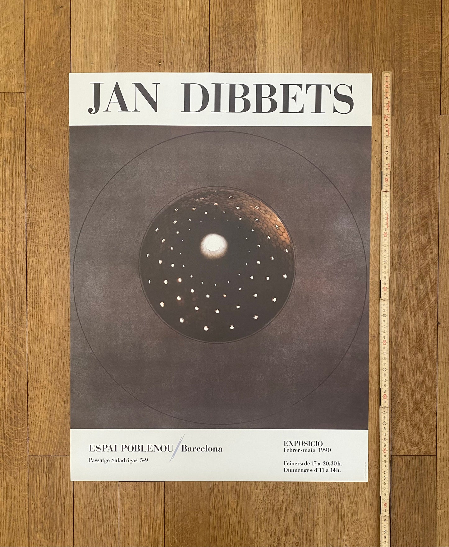 Jan Dibbets original art poster - 22.0"×29.9" (56×76cm)