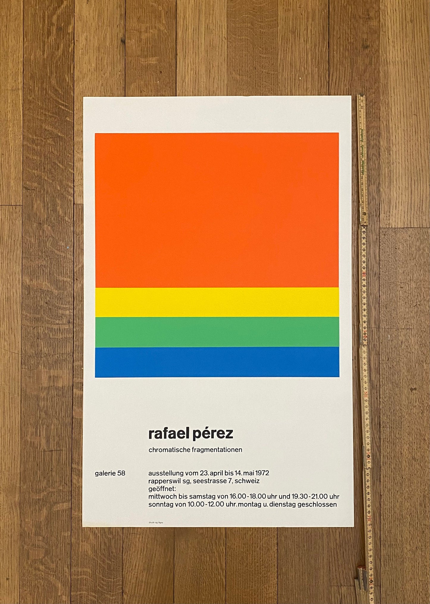 Rafael Pérez art exhibition poster - 17.7"×28.3" (45×72cm)