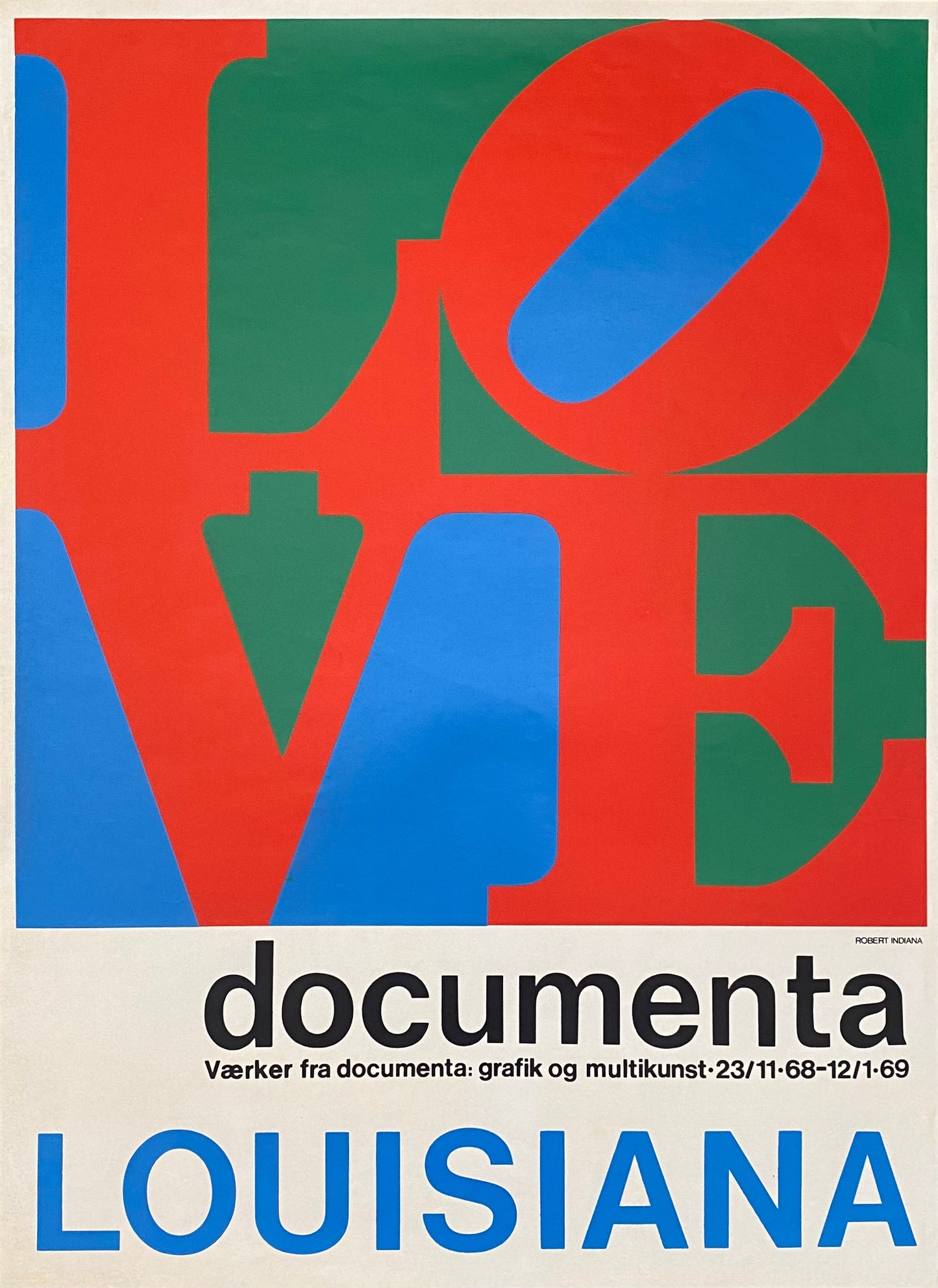 Robert Indiana "Love" original art poster - 24.4"×33.7" (62×85.5cm)