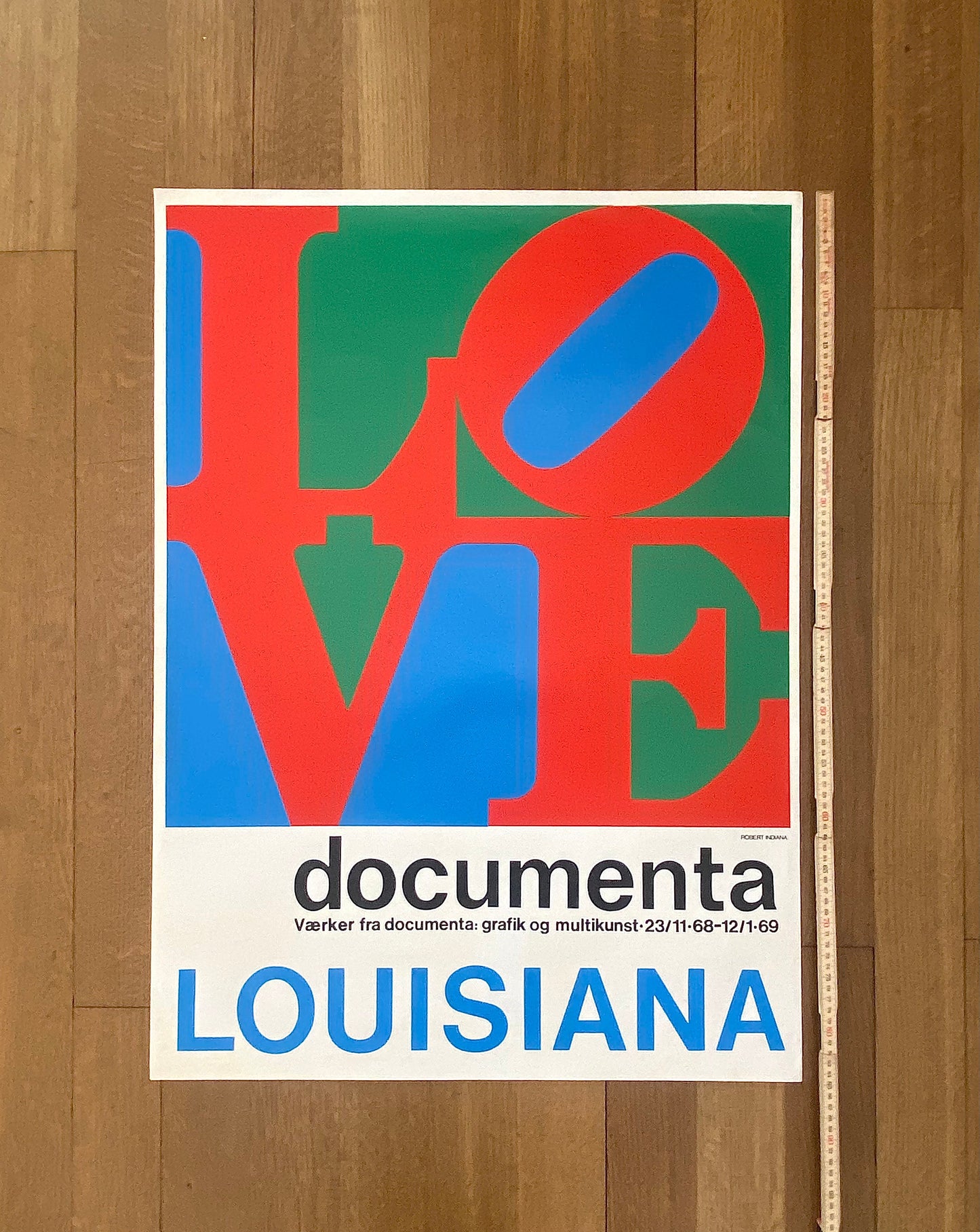 Robert Indiana "Love" original art poster - 24.4"×33.7" (62×85.5cm)