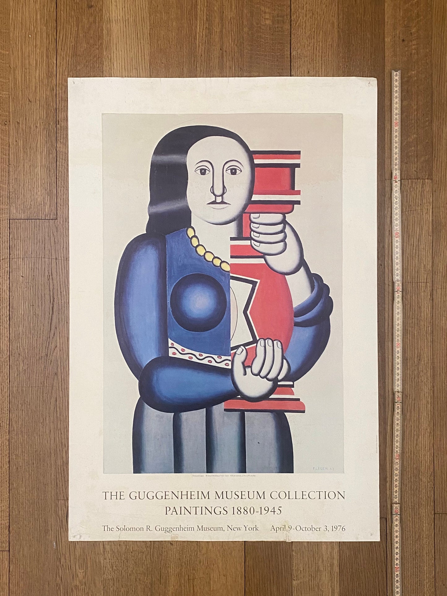 Fernand Léger original art poster used - 22.0"×33.1" (56×84cm)
