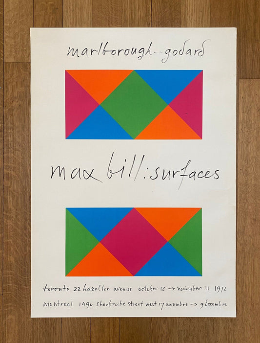 Max Bill original art poster - 23.6"×32.9" (60×83.5cm)