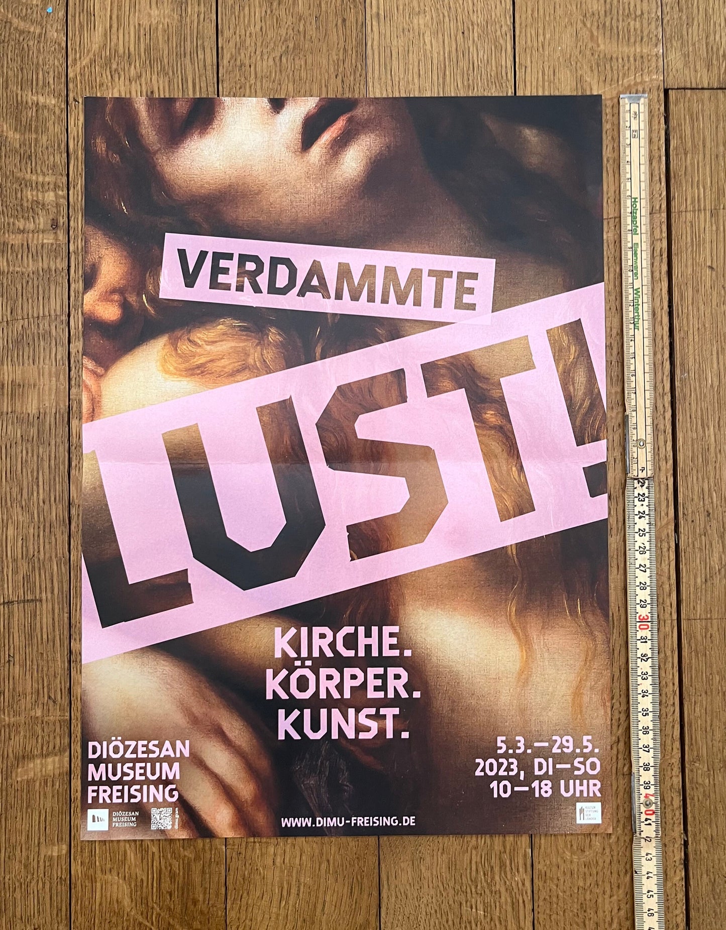 Verdammte Lust original art poster folded - 11.7"×16.5" (29.6×42cm)