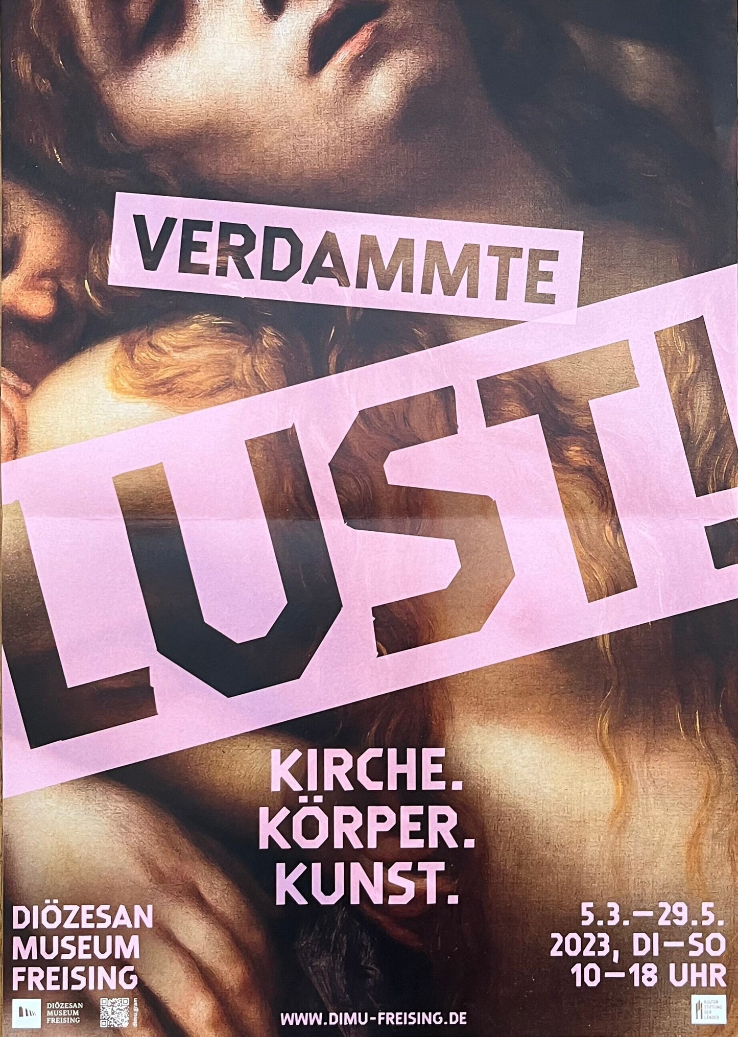 Verdammte Lust original art poster folded - 11.7"×16.5" (29.6×42cm)