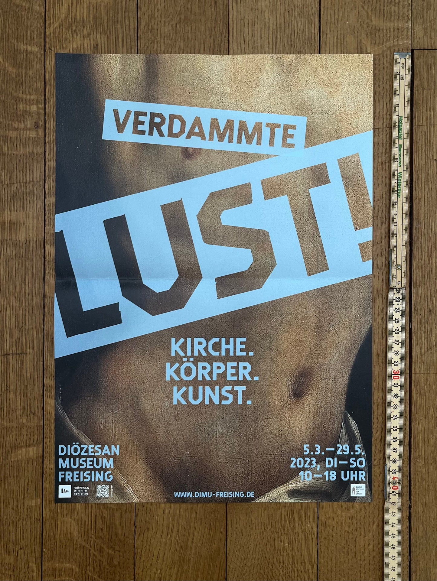 Verdammte Lust original art poster folded - 11.7"×16.5" (29.6×42cm)