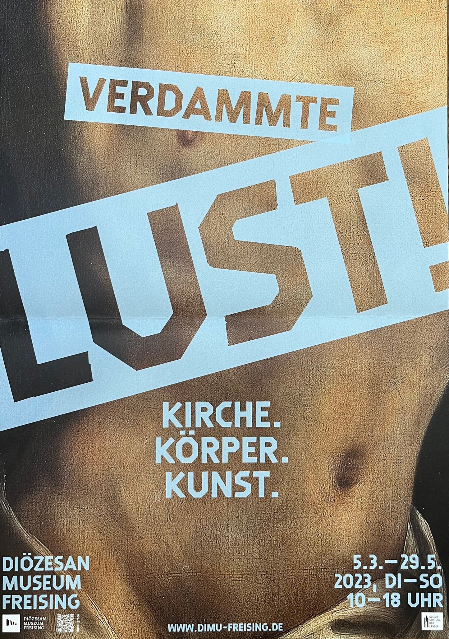Verdammte Lust original art poster folded - 11.7"×16.5" (29.6×42cm)