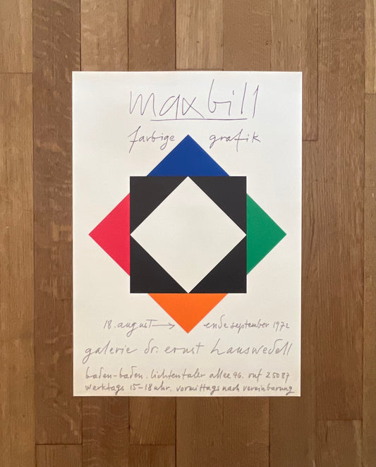 Max Bill original art poster - 16.3"×23.2" (41.5×59cm)