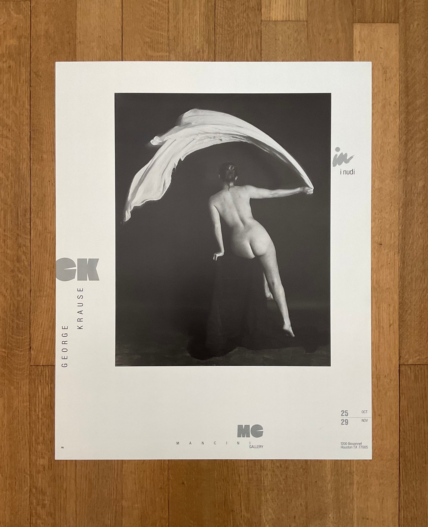 George Krause original photography poster - 23.0"×28.7" (58.5×73cm)