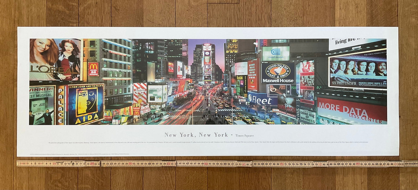 James Blakeway original photography poster - 40.0"×13.6" (101.5×34.5cm)