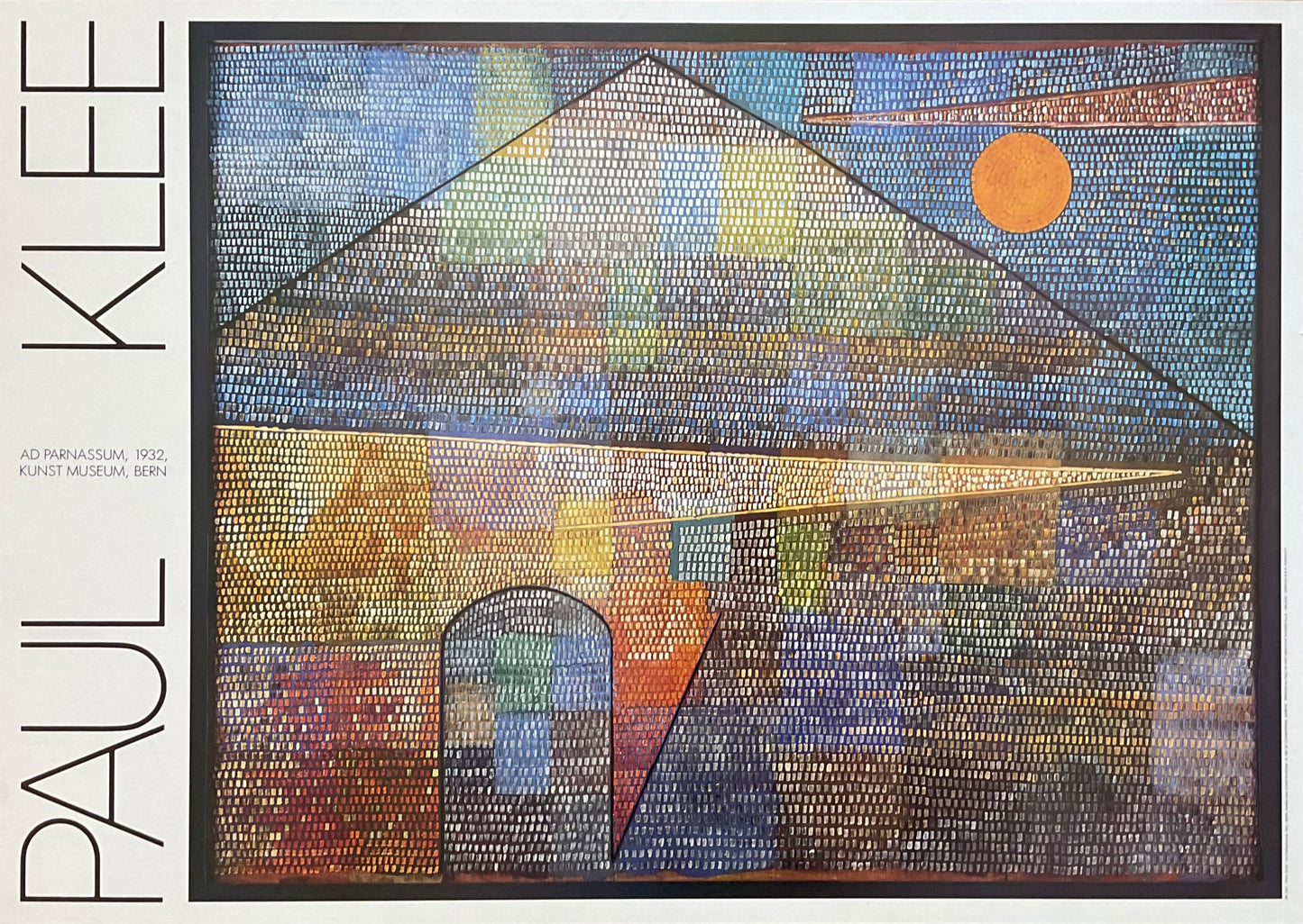 Paul Klee original art exhibition poster - 33.9"×24.0" (86×61cm)