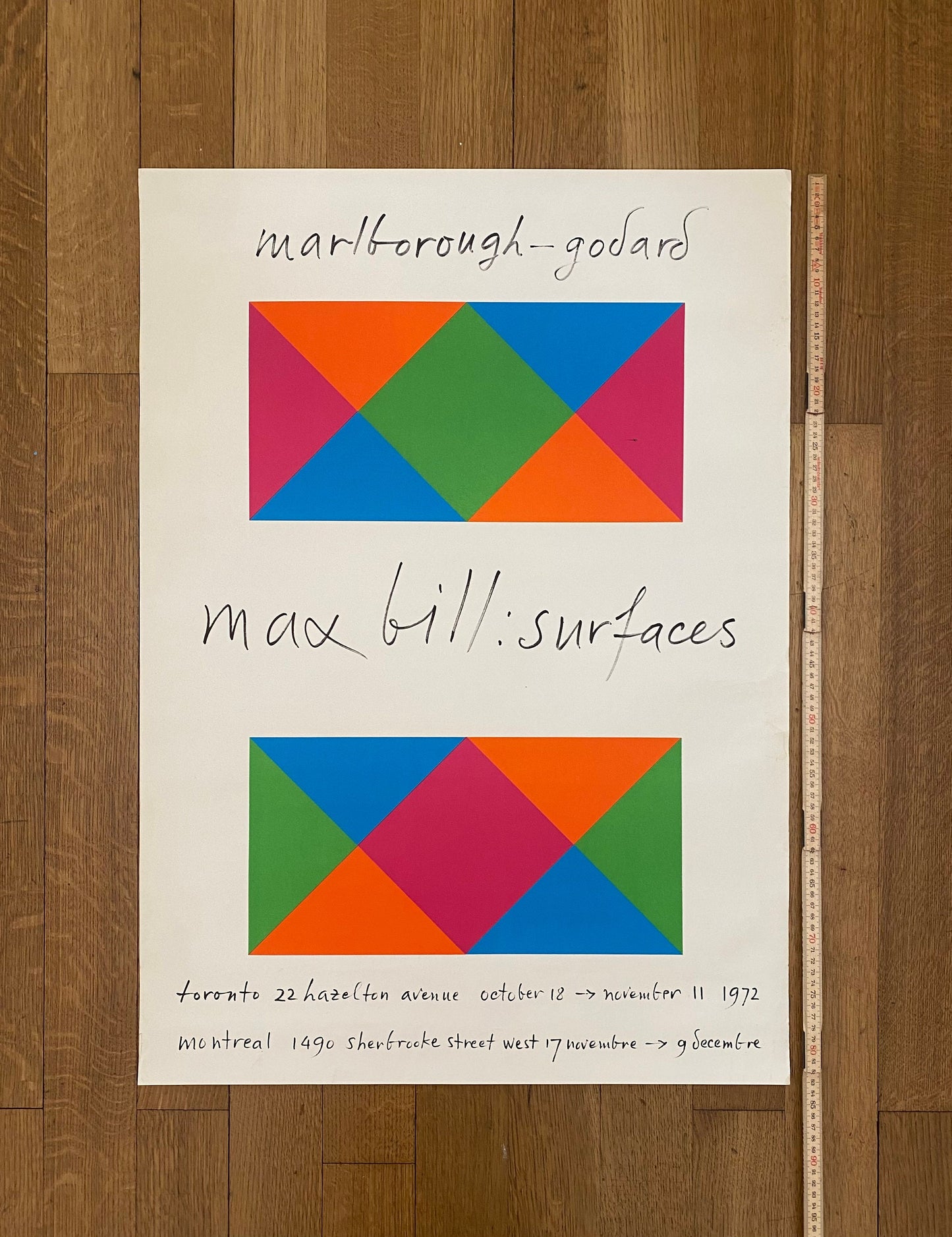Max Bill original art poster - 23.6"×32.9" (60×83.5cm)