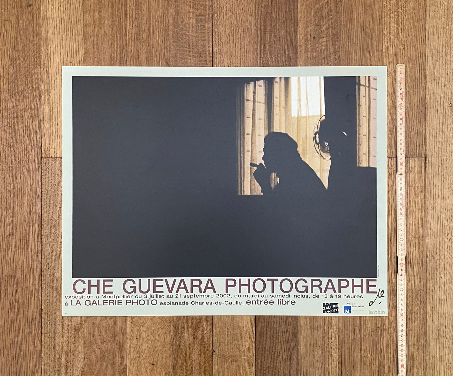 Che Guevara original art photo poster Montpellier France - 25.6"×19.7" (65×50cm)