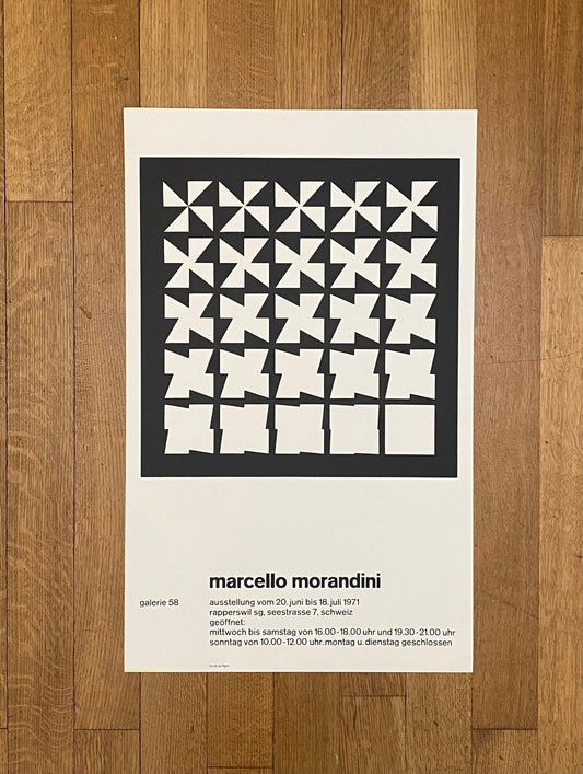 Marcello Morandini original art poster - 17.7"×28.3" (45×72cm)