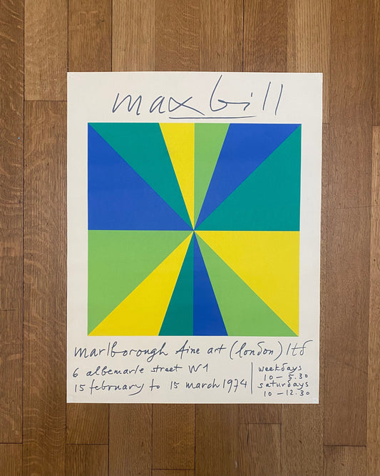 Max Bill original art poster - 19.7"×25.6" (50×65cm)