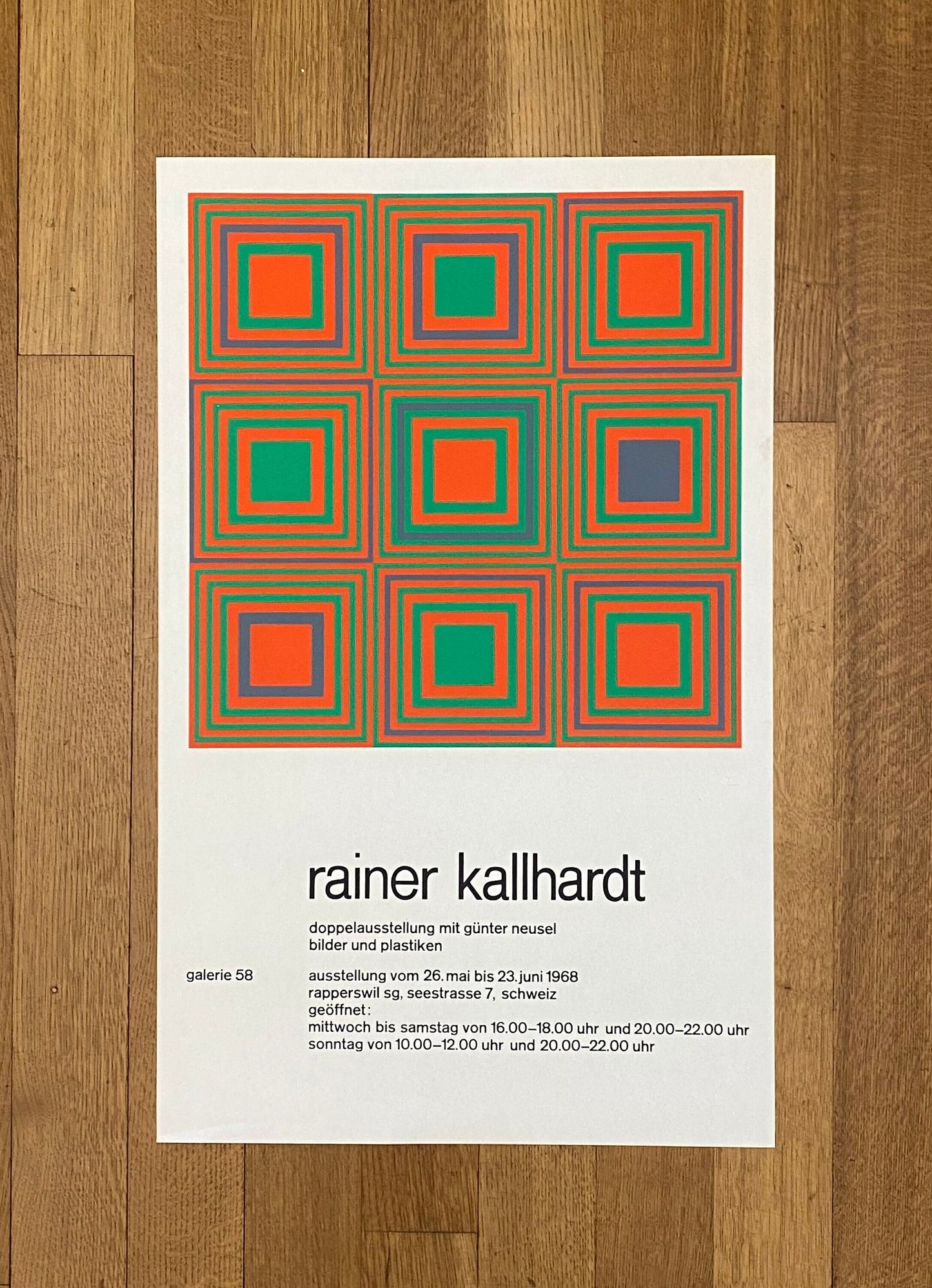 Reiner Kallhardt original art poster - 17.7"×28.3" (45×72cm)