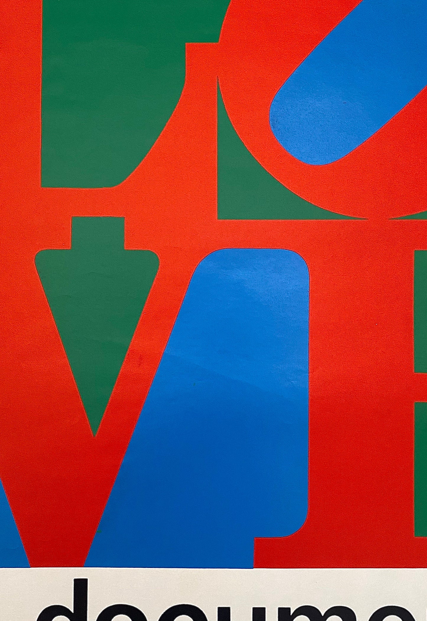Robert Indiana "Love" original art poster - 24.4"×33.7" (62×85.5cm)