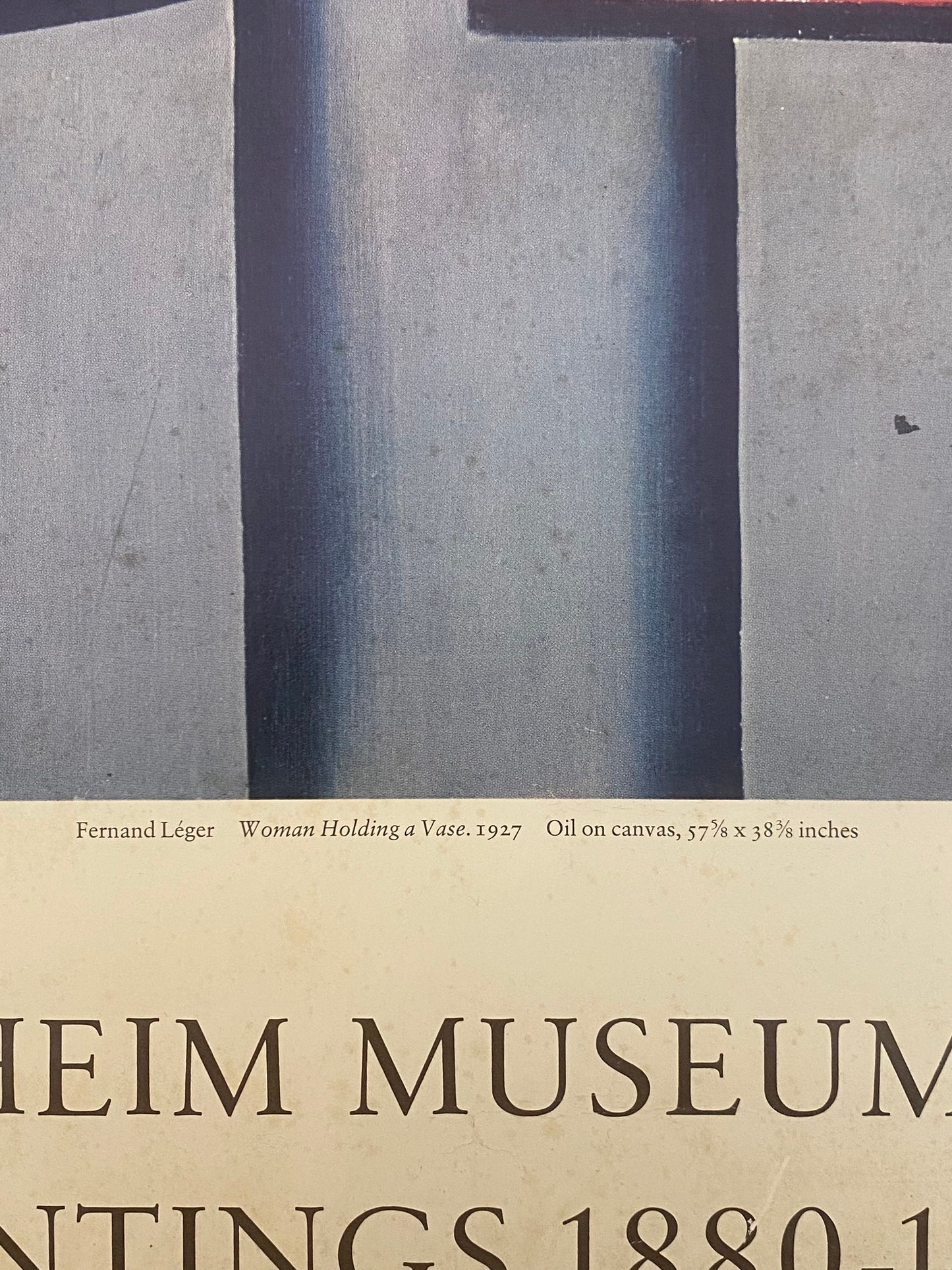 Fernand Léger original art poster used - 22.0"×33.1" (56×84cm)