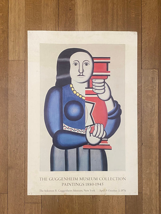 Fernand Léger original art poster used - 22.0"×33.1" (56×84cm)