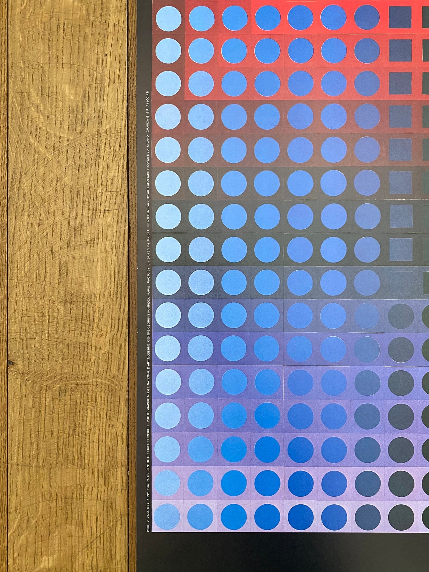 Victor Vasarely original art poster - 24.0"×31.9" (61×81cm)
