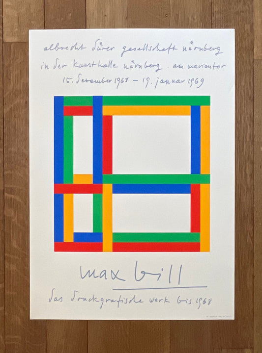 Max Bill original art poster - 16.5"×23.6" (42×60cm)