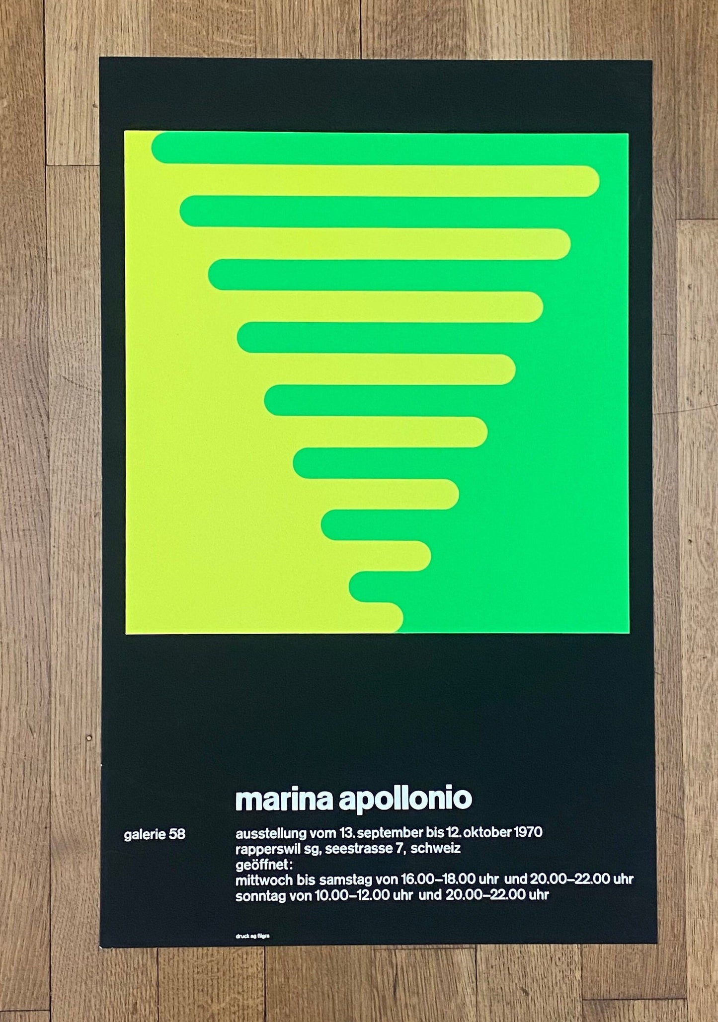 Marina Apollonio original art poster - 17.7"×28.3" (45×72cm)