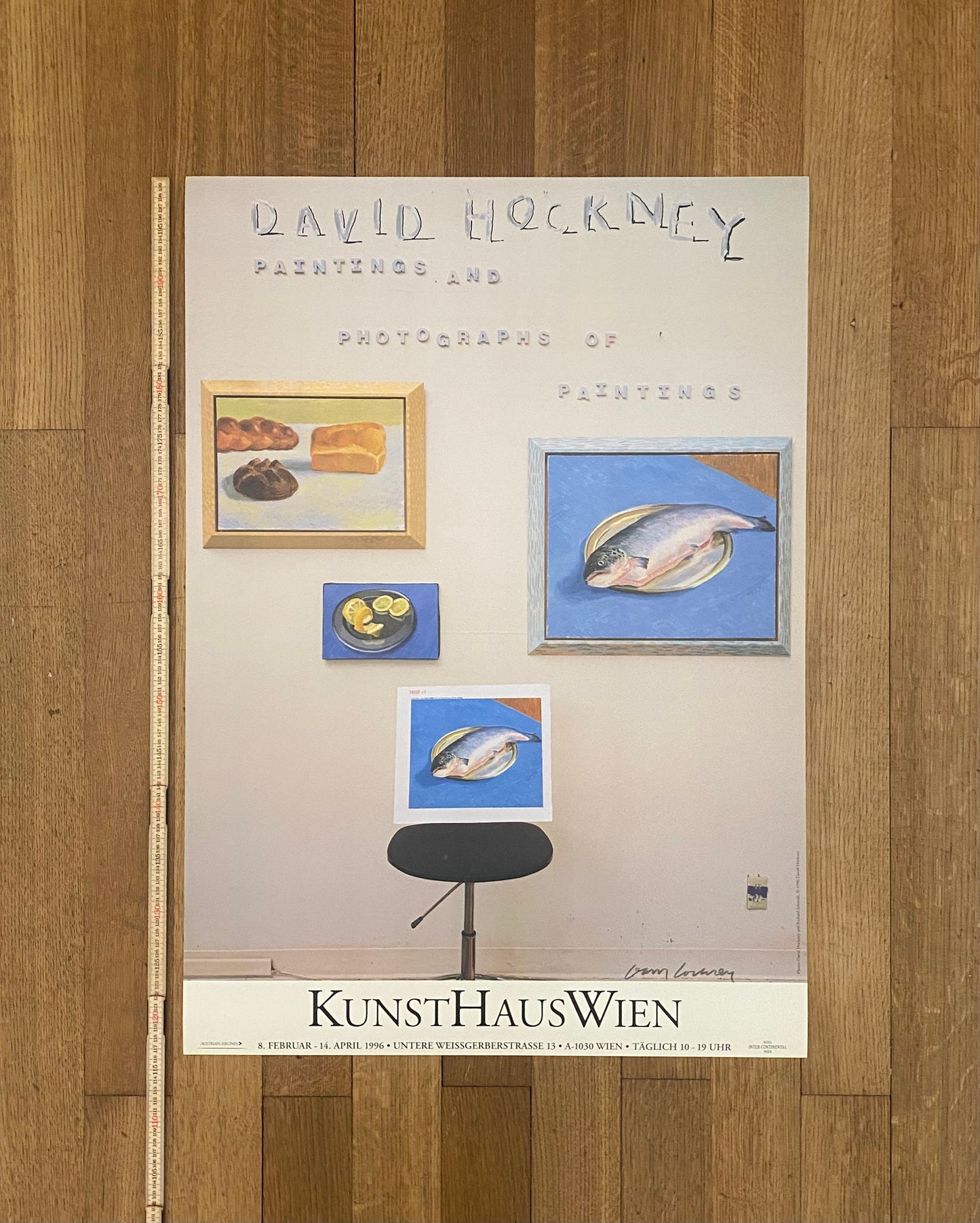 David Hockney signed original exhibition poster - 23.4"×32.9" (59.5×83.5cm)