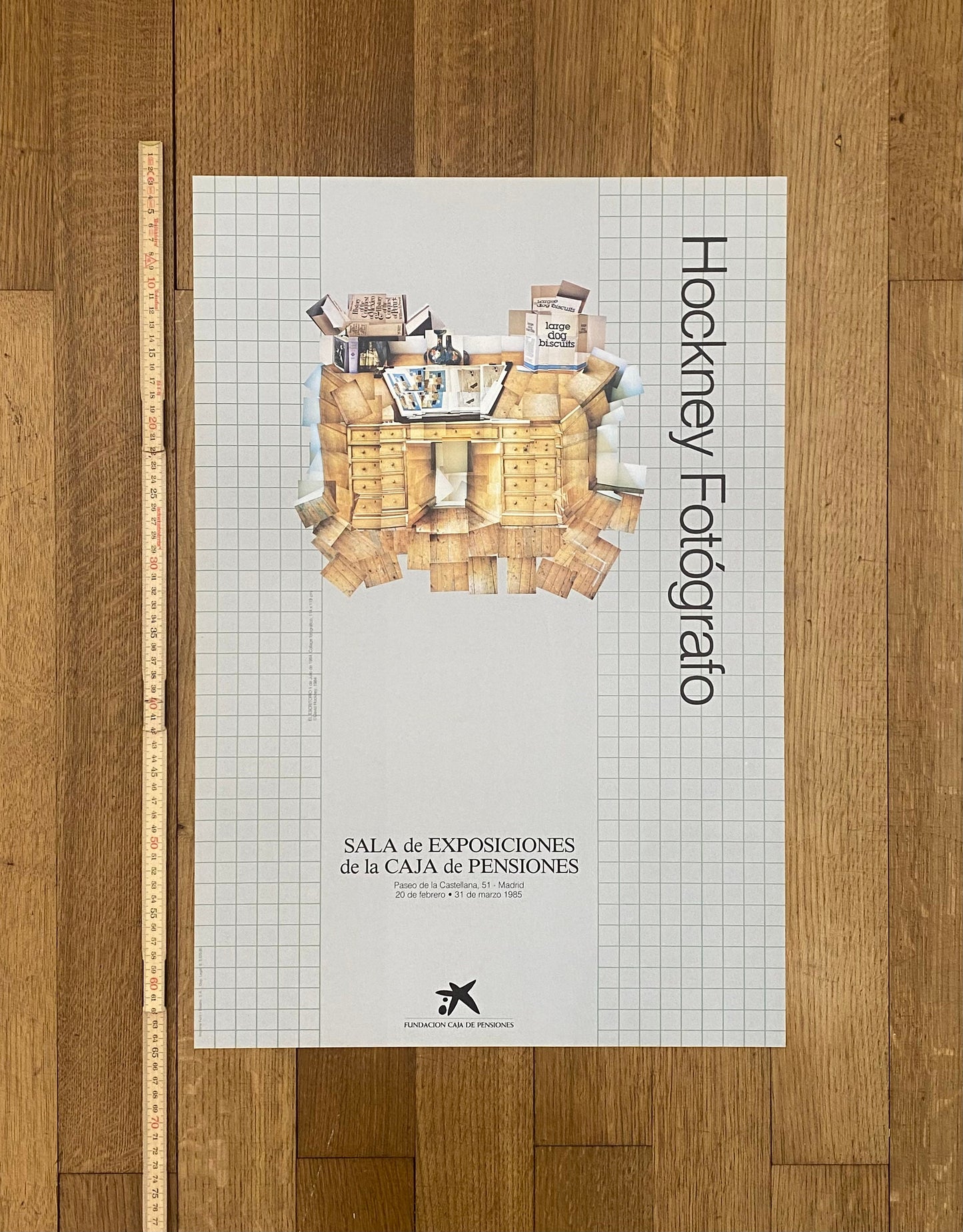 David Hockney original exhibition poster - 16.7"×24.4" (42.5×62cm)
