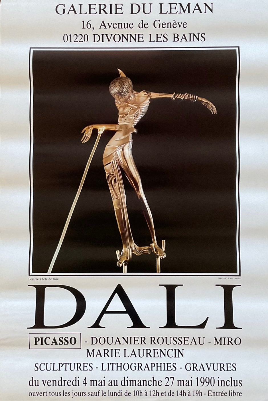 Salvador Dalí original art poster - 15.7"×23.6" (40×60cm)