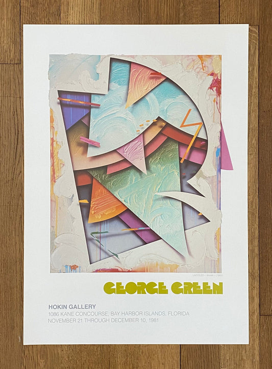 George Green original exhibition poster - 19.1"×27.0" (48.5×68.5cm)