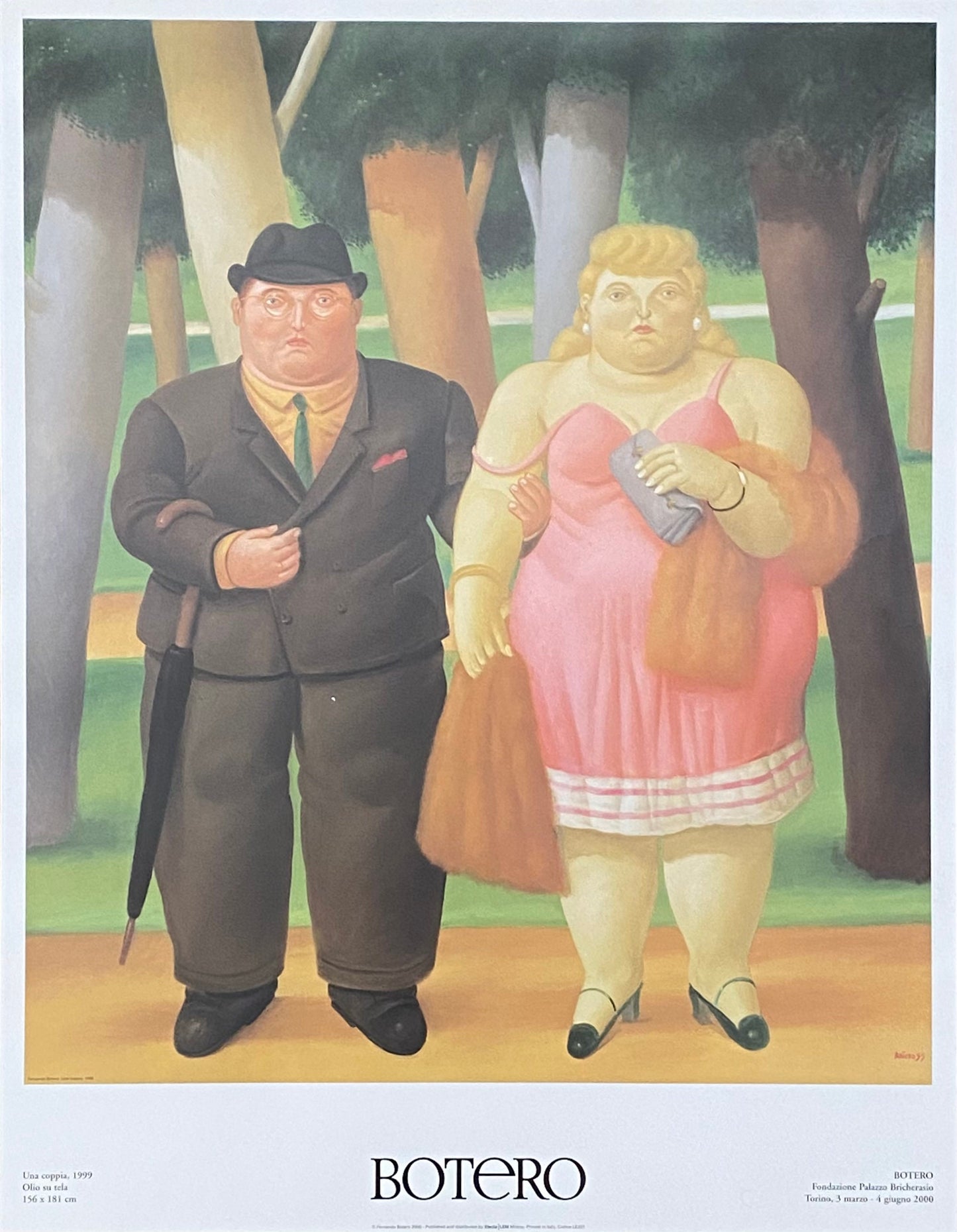 Fernando Botero original art poster - 27.6"×35.2" (70×89.5cm)