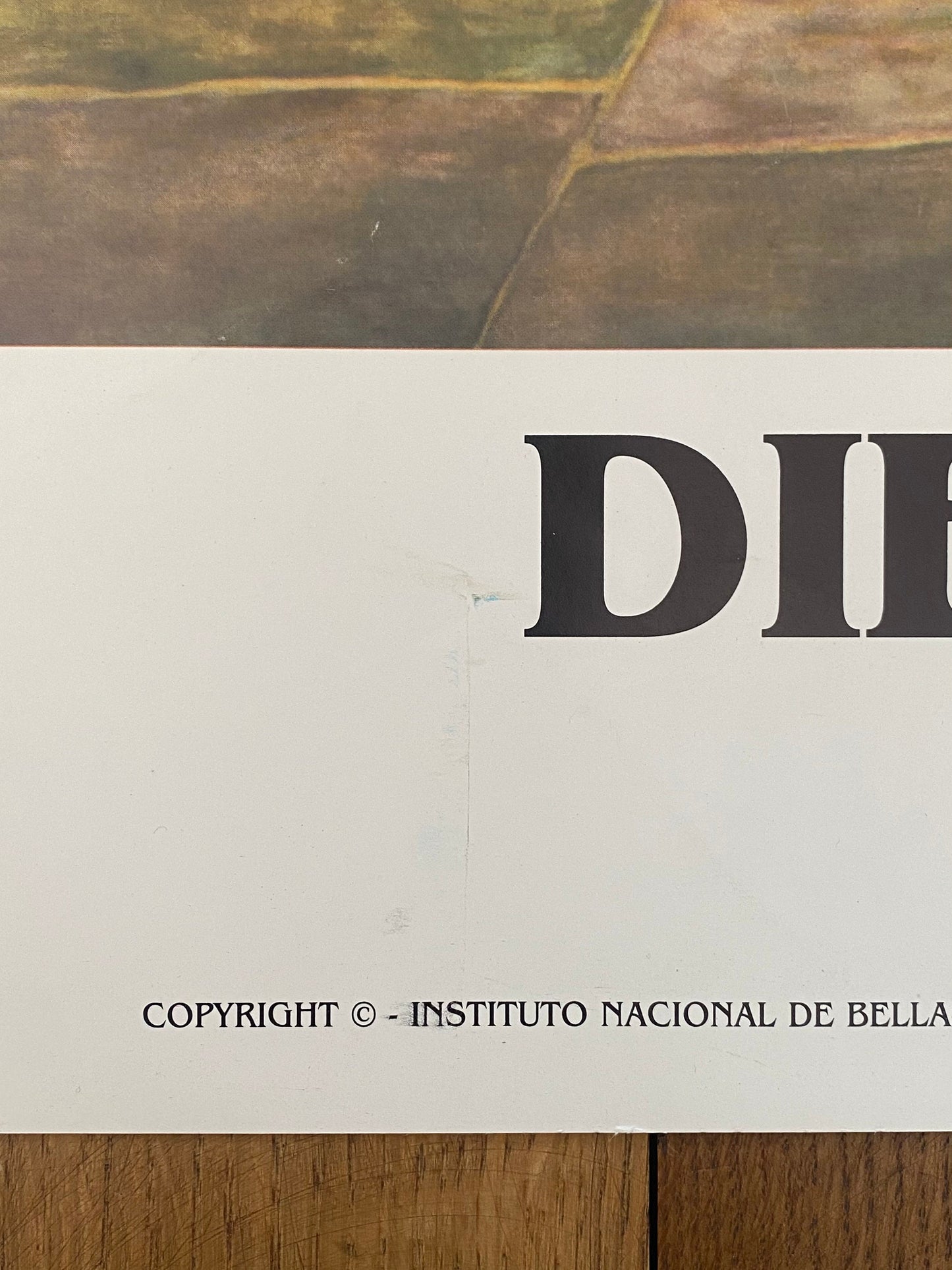Diego Rivera art exhibition poster used - 36.4"×22.4" (92.5×57cm)