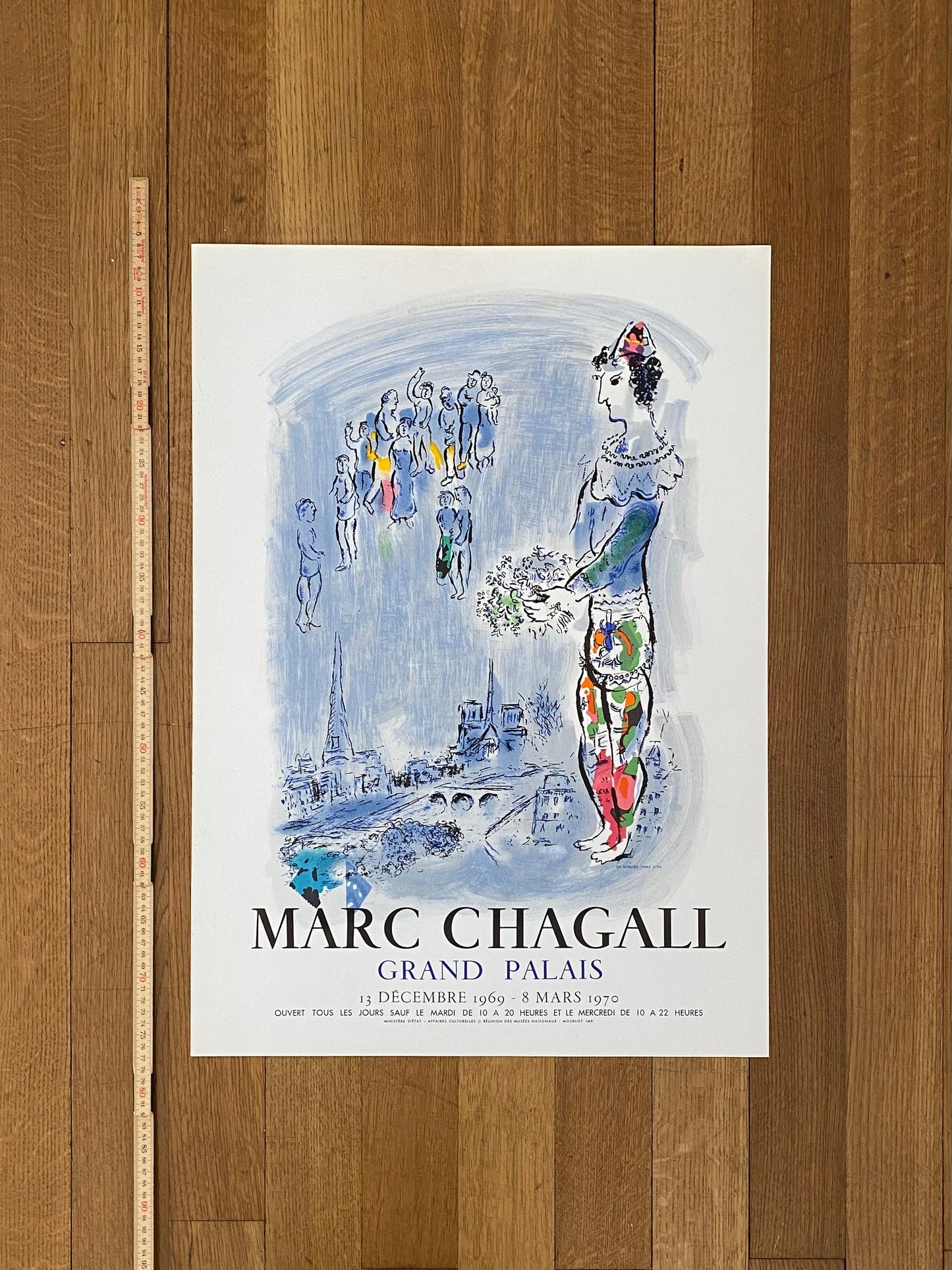 Marc Chagall original art poster - 20.1"×28.0" (51×71cm)