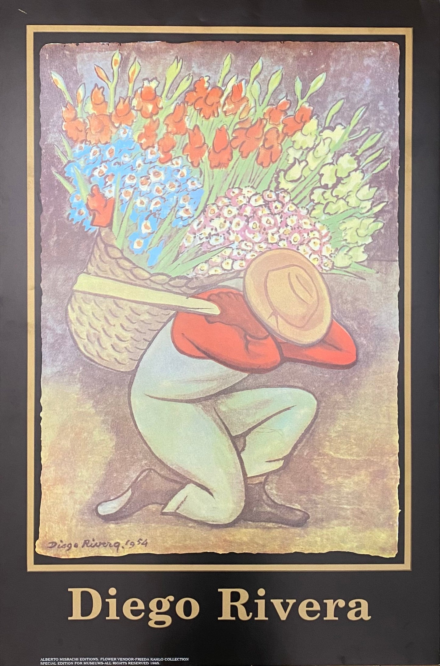 Diego Rivera original art poster - 23.0"×34.6" (58.5×88cm)