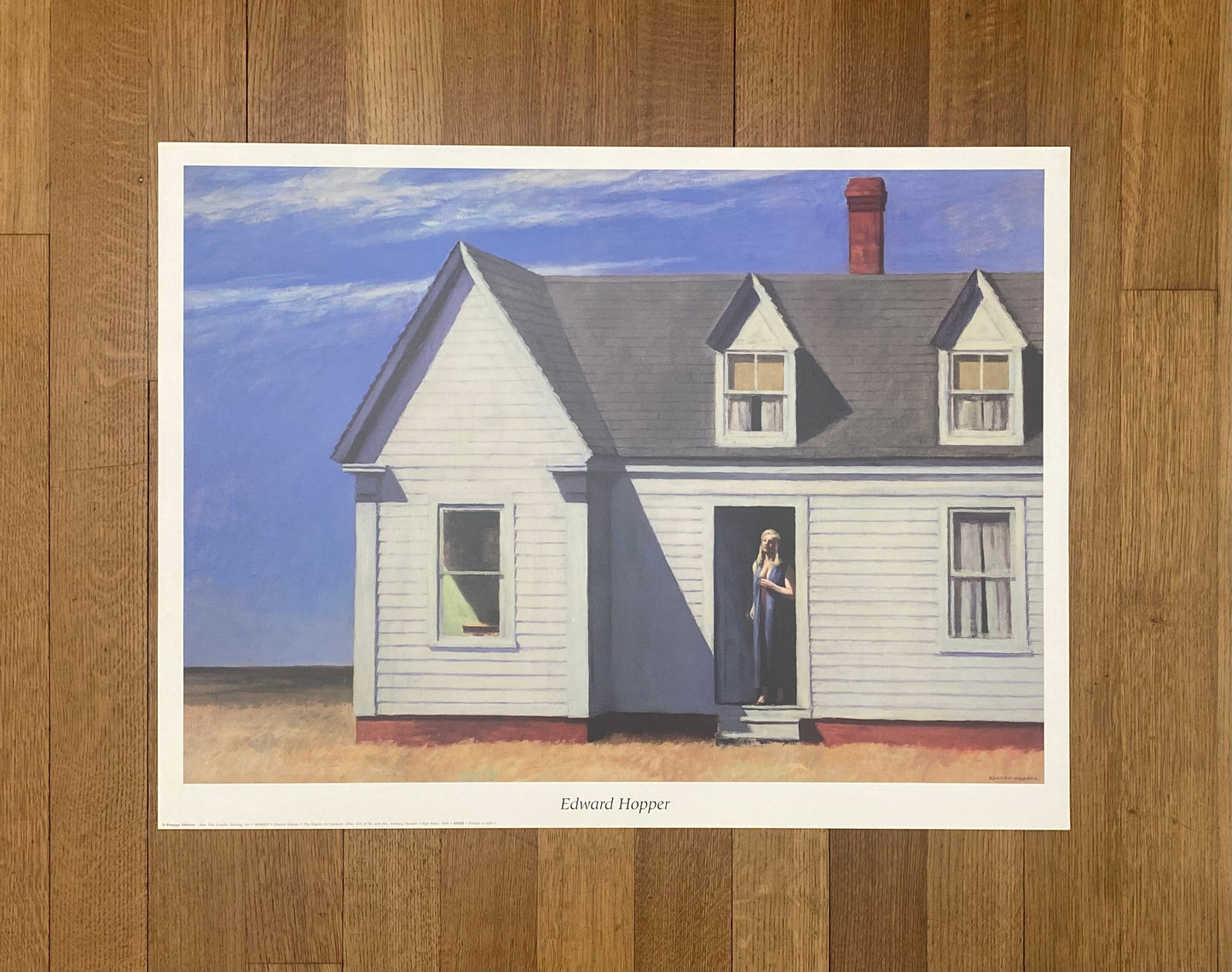 Edward Hopper original art poster - 31.5"×23.6" (80×60cm)