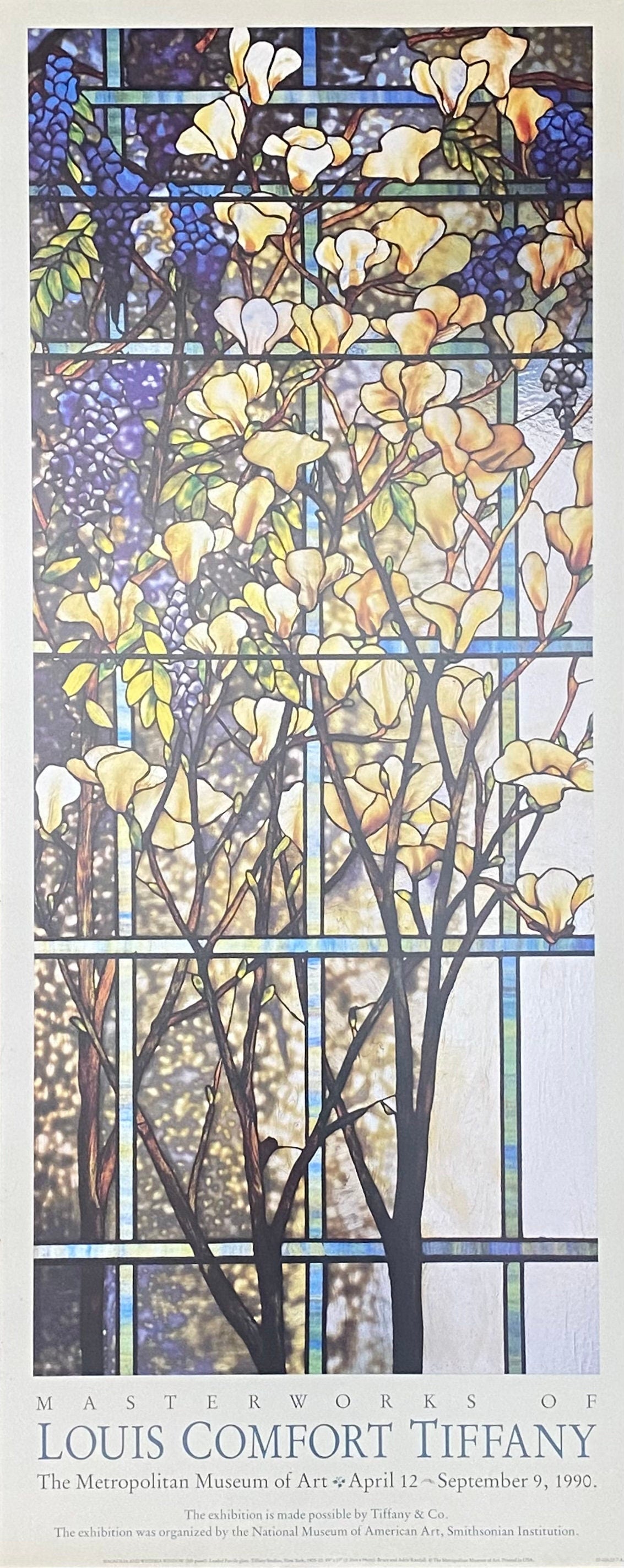 Louis Comfort Tiffany original art poster - 16.9"×41.9" (43×106.5cm)