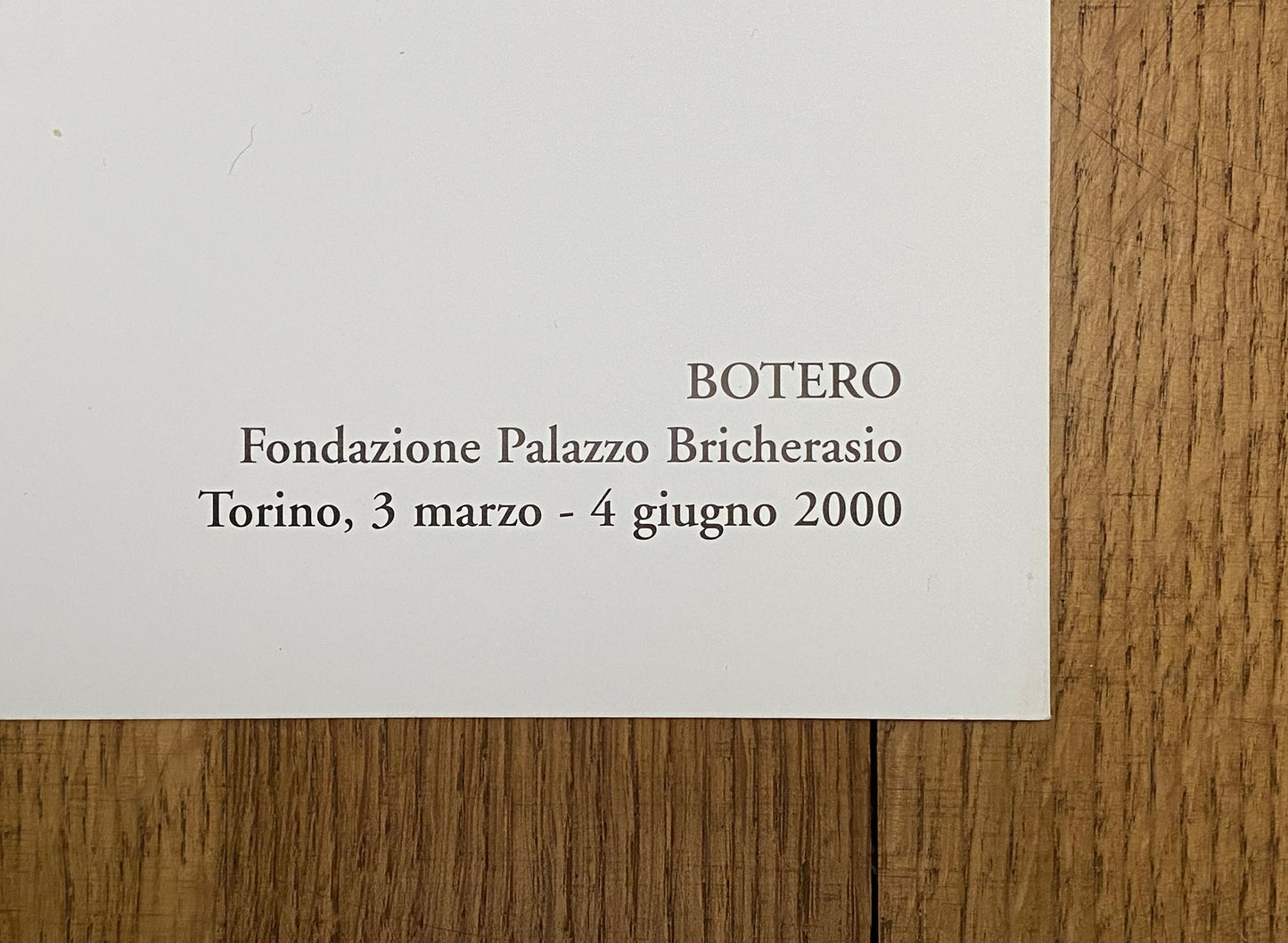 Fernando Botero original art poster - 27.6"×35.2" (70×89.5cm)