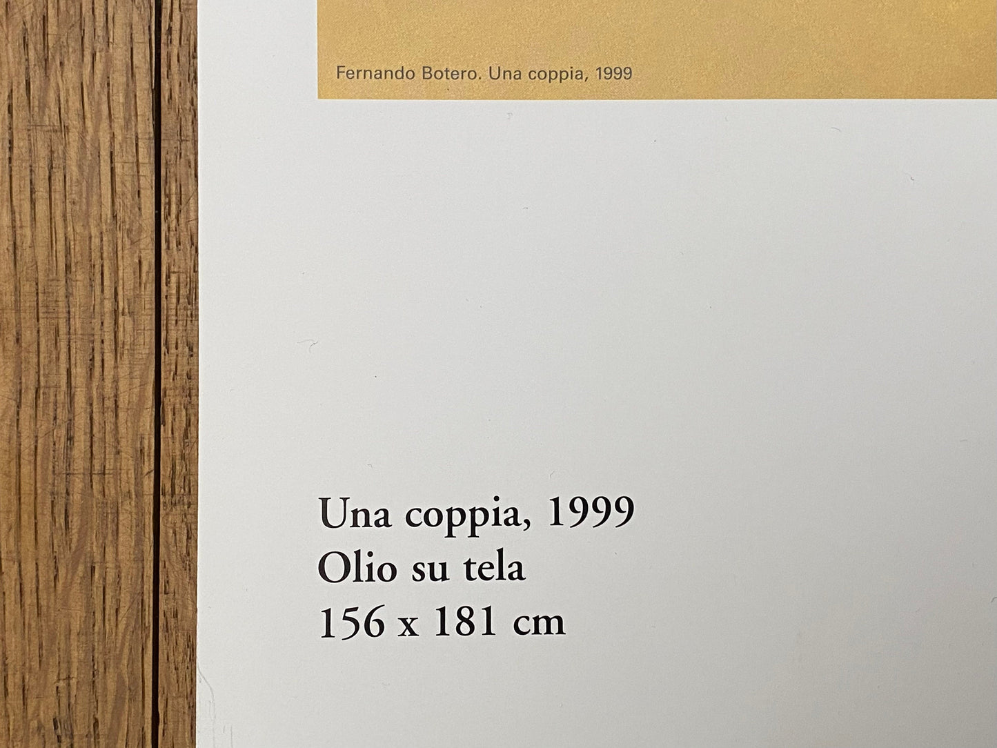 Fernando Botero original art poster - 27.6"×35.2" (70×89.5cm)