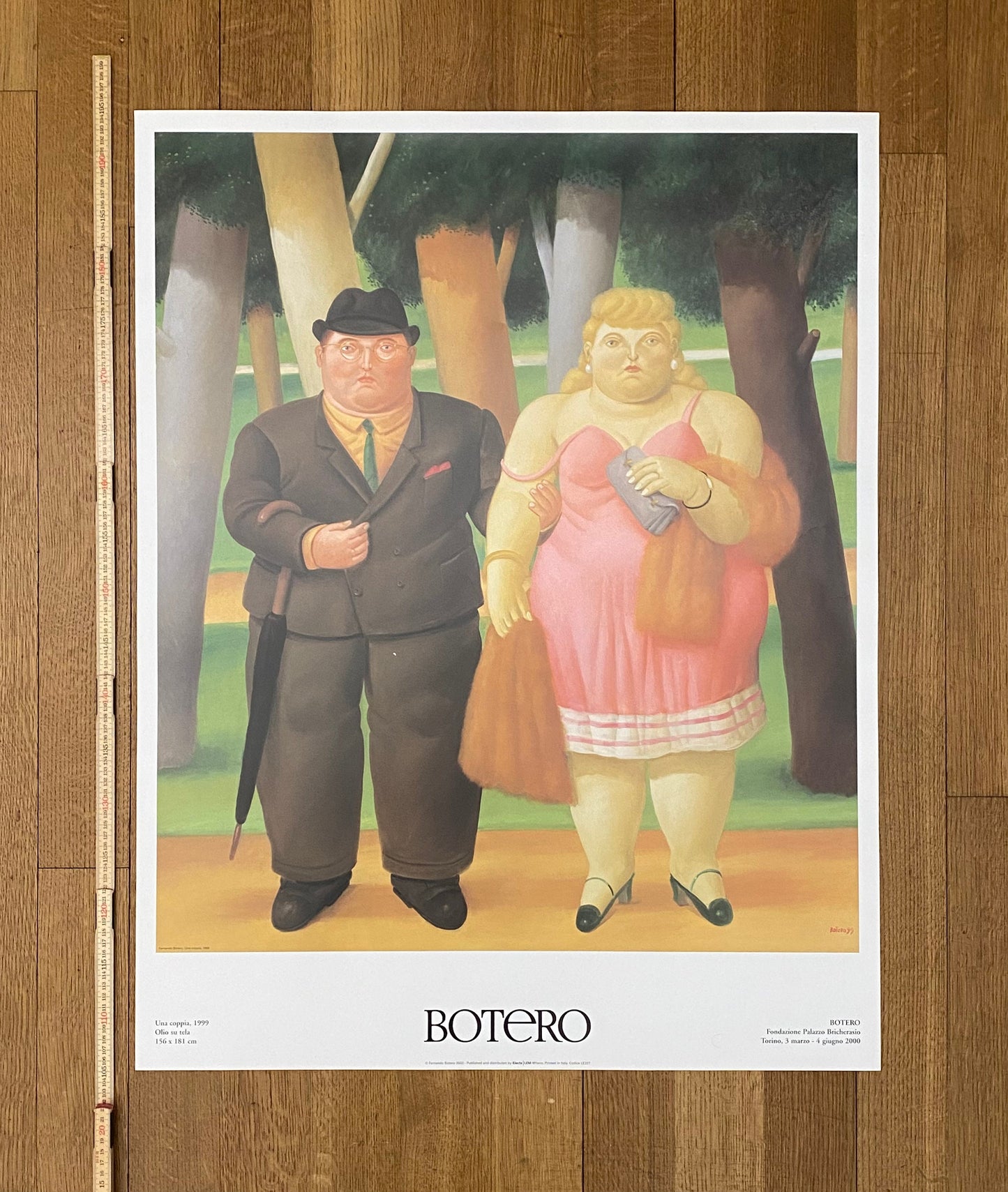 Fernando Botero original art poster - 27.6"×35.2" (70×89.5cm)
