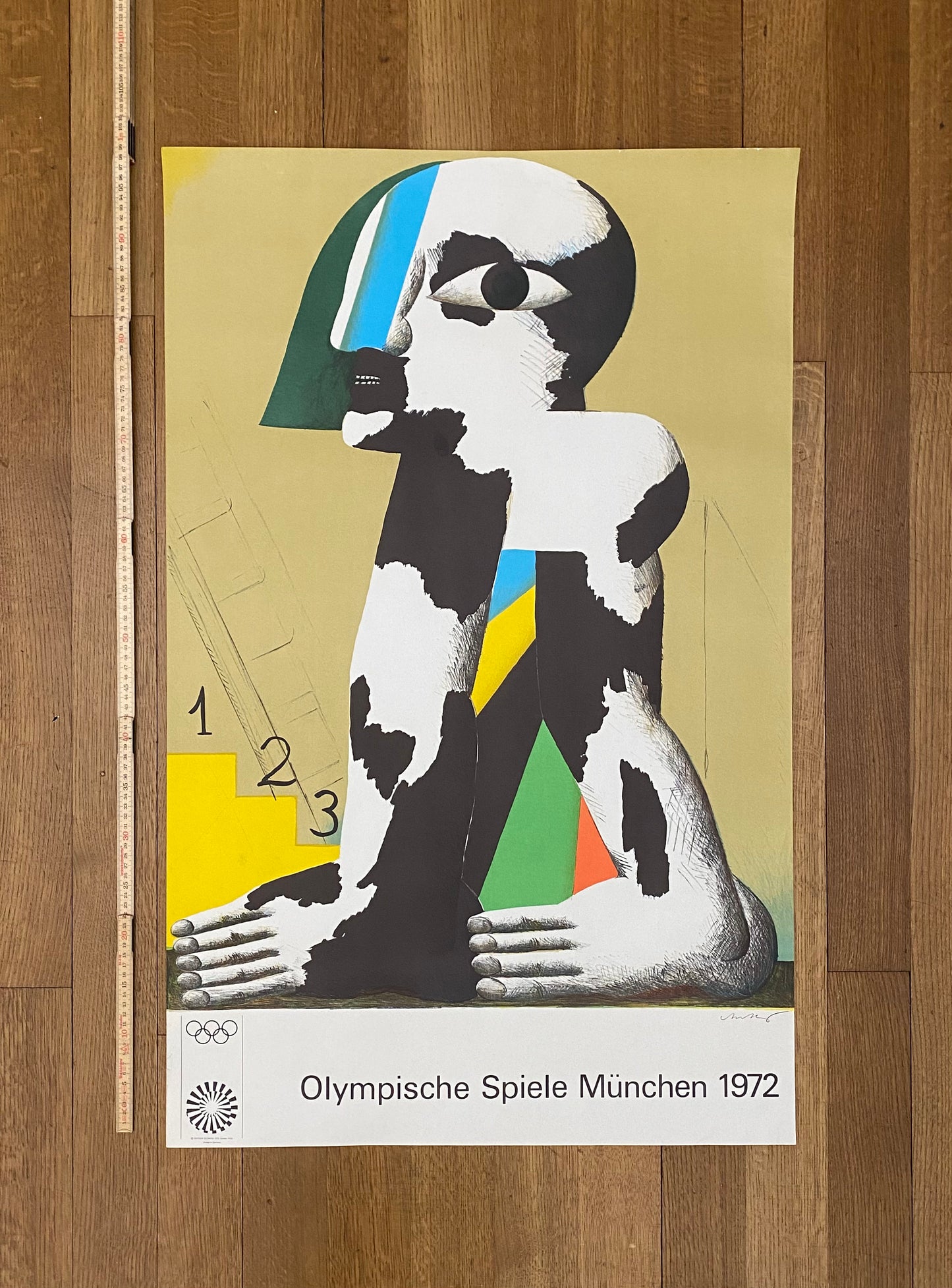 Horst Antes original art poster - 25.2"×39.6" (64×100.5cm)