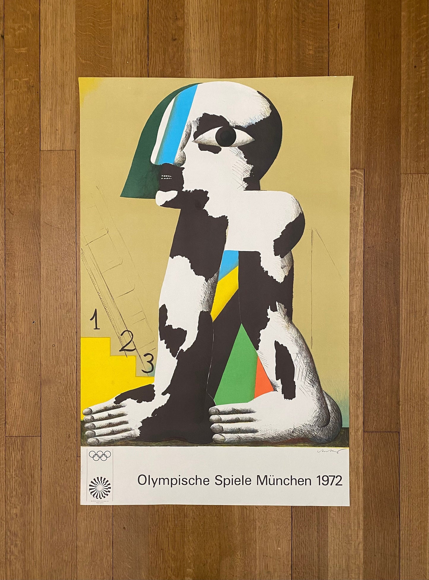Horst Antes original art poster - 25.2"×39.6" (64×100.5cm)