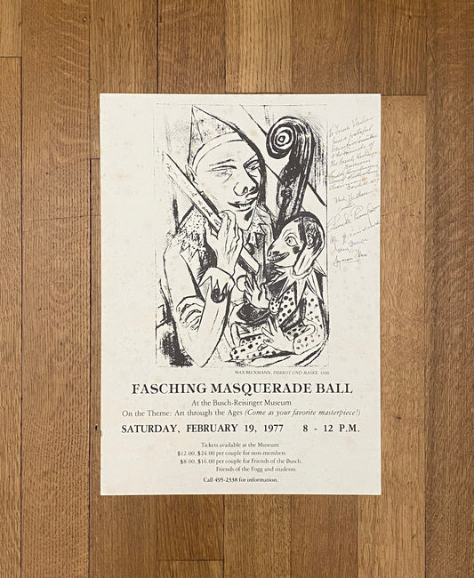 Max Beckmann art exhibition poster - 14.2"×20.1" (36×51cm)