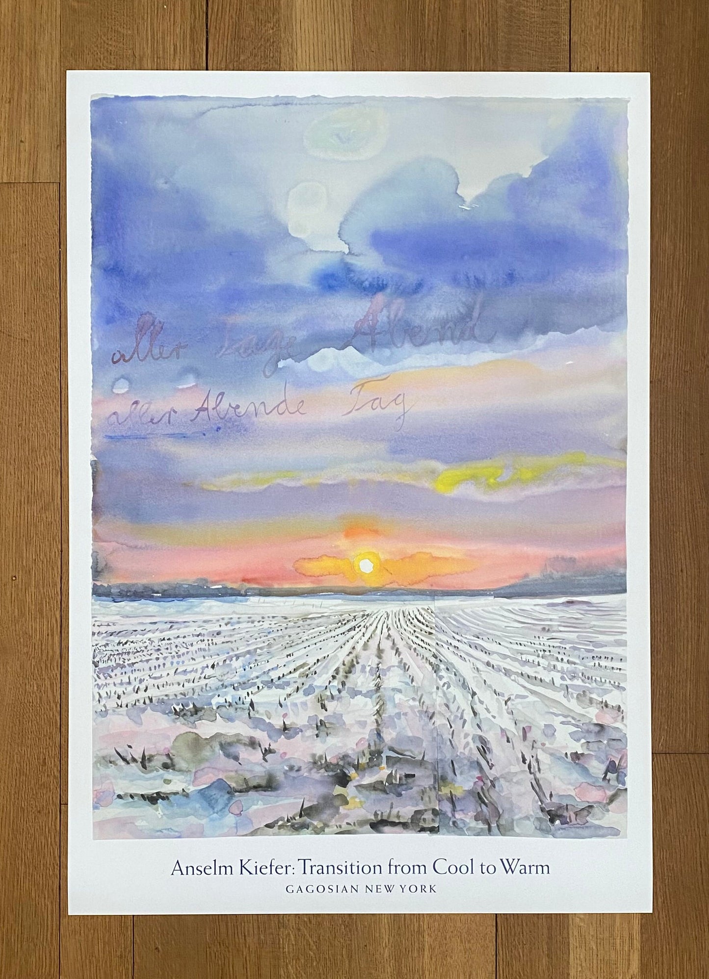 Anselm Kiefer original art poster - 27.0"×39.0" (68.5×99cm)