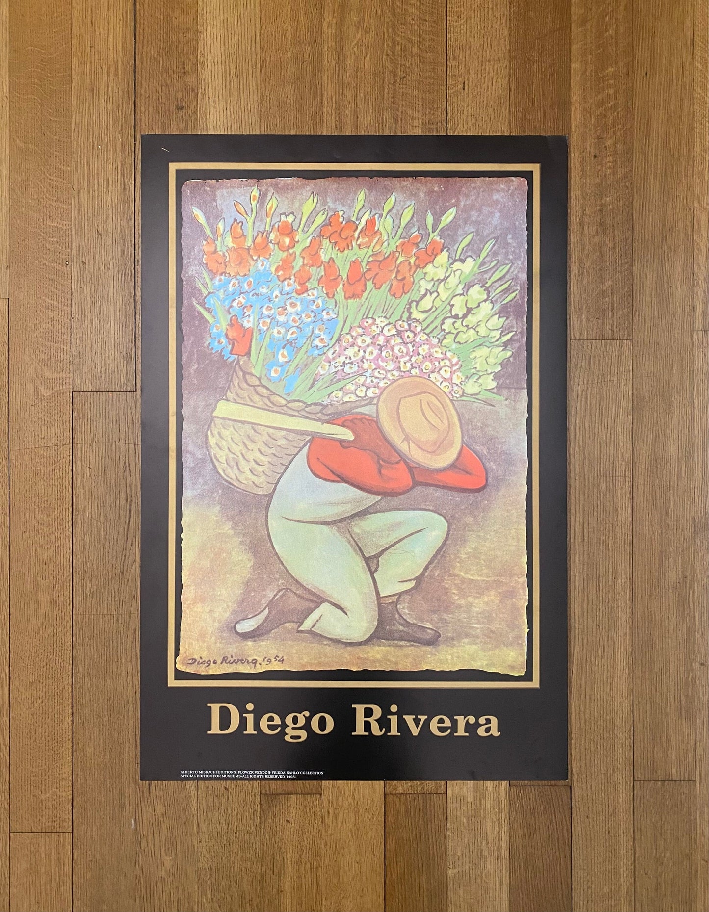 Diego Rivera original art poster - 23.0"×34.6" (58.5×88cm)