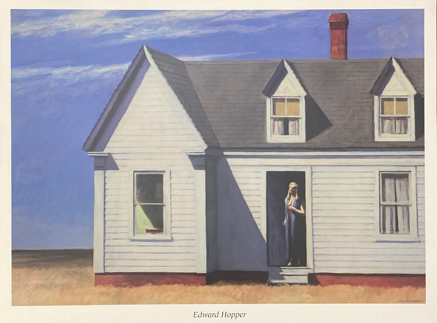 Edward Hopper original art poster - 31.5"×23.6" (80×60cm)