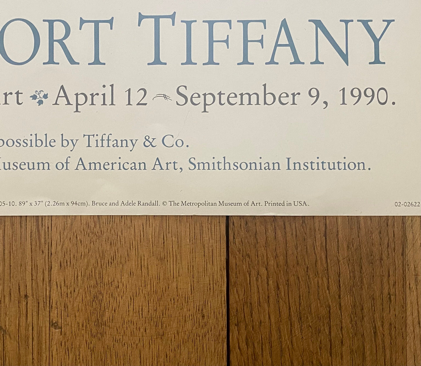 Louis Comfort Tiffany original art poster - 16.9"×41.9" (43×106.5cm)