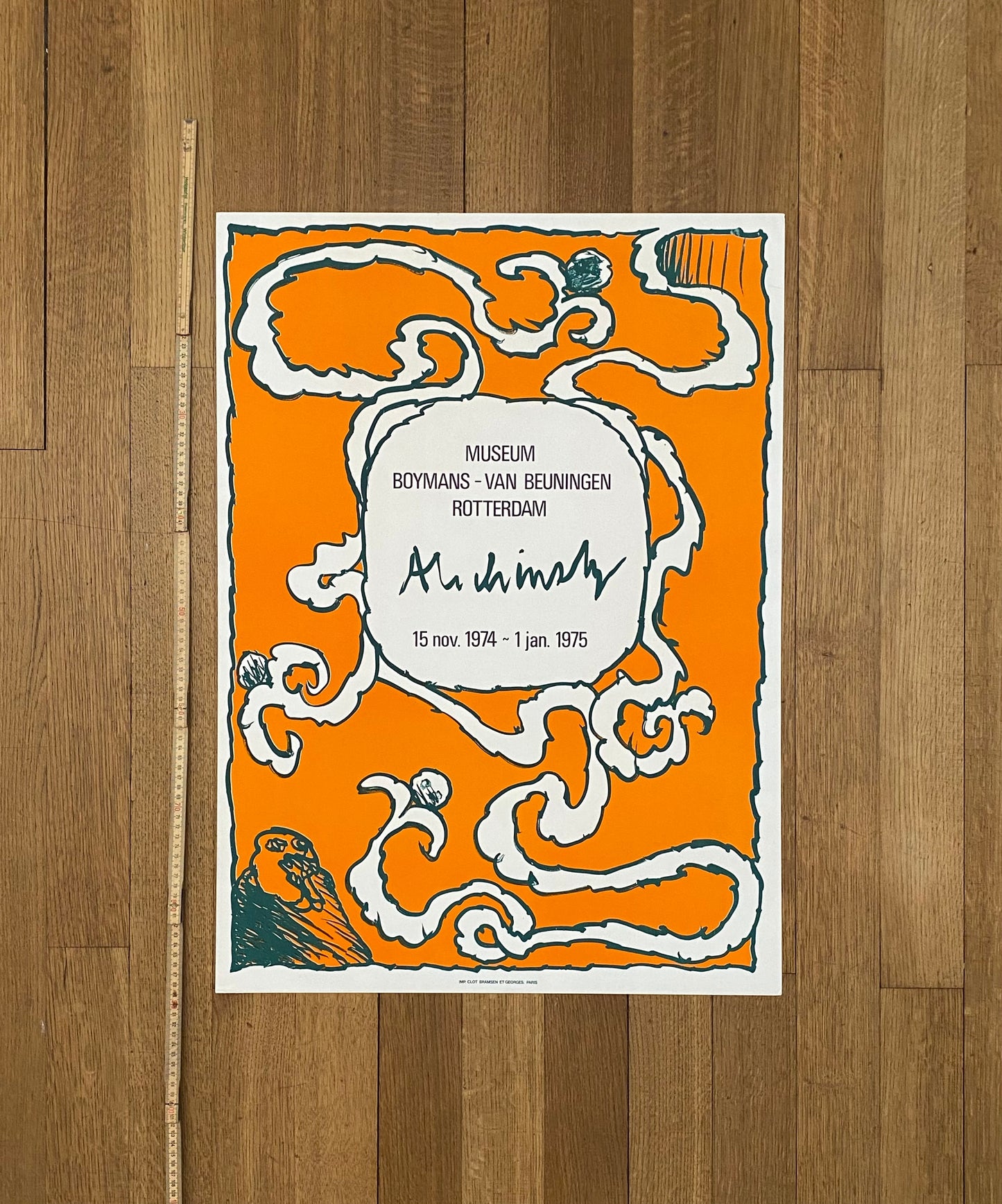 Alechinsky art exhibition poster - 22.8"×31.5" (58×80cm)