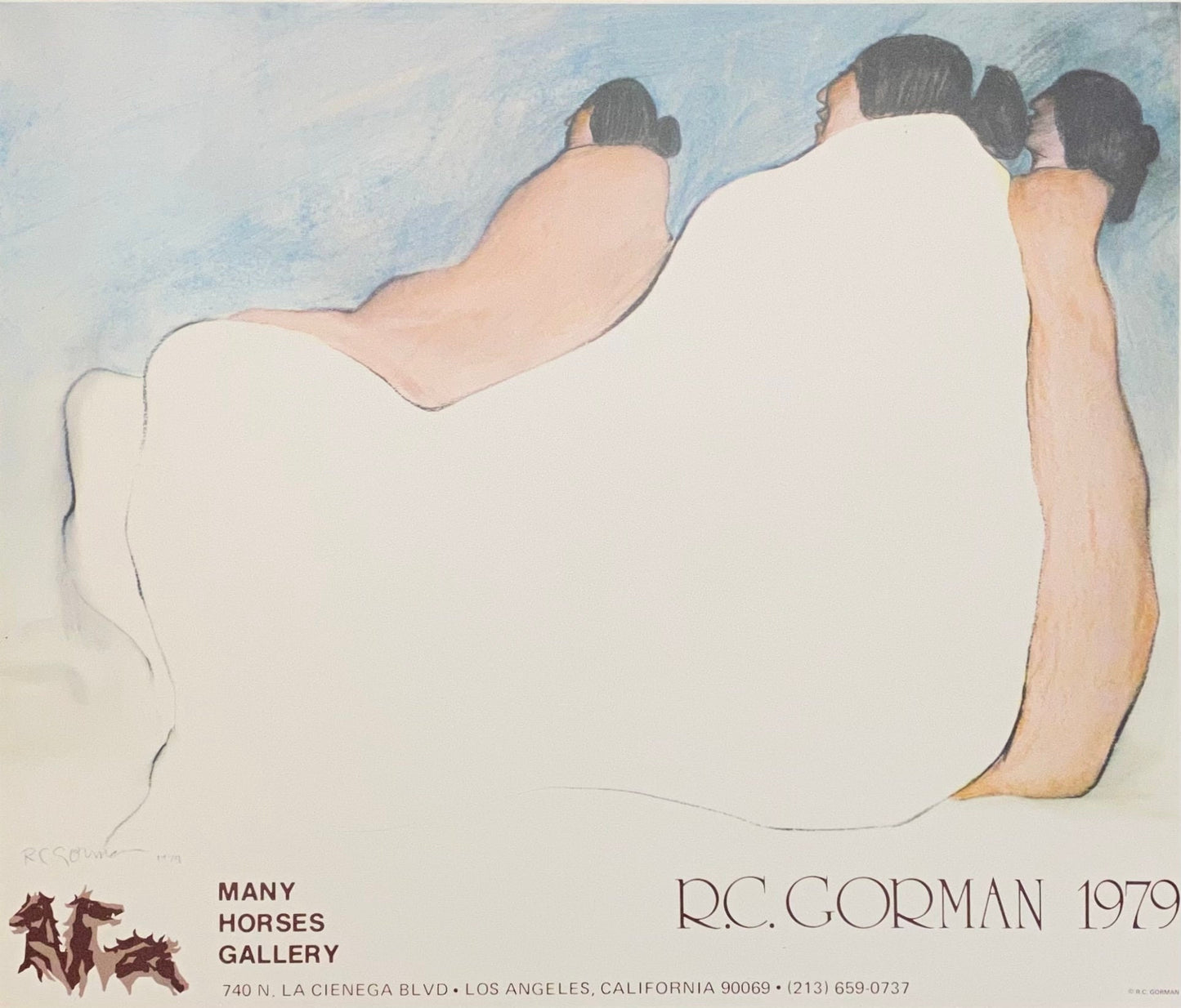 R. C. Gorman original art poster - 23.2"×19.7" (59×50cm)