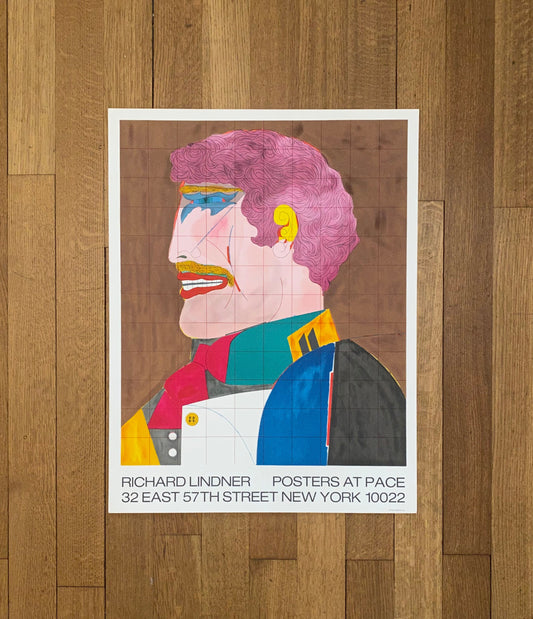Richard Lindner original art exhibition poster pop art - 21.5"×28.0" (54.5×71cm)